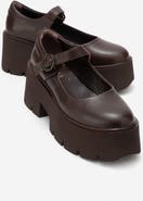 Forever & Always Shoes Orina Leather Platform Mary Jane Shoe