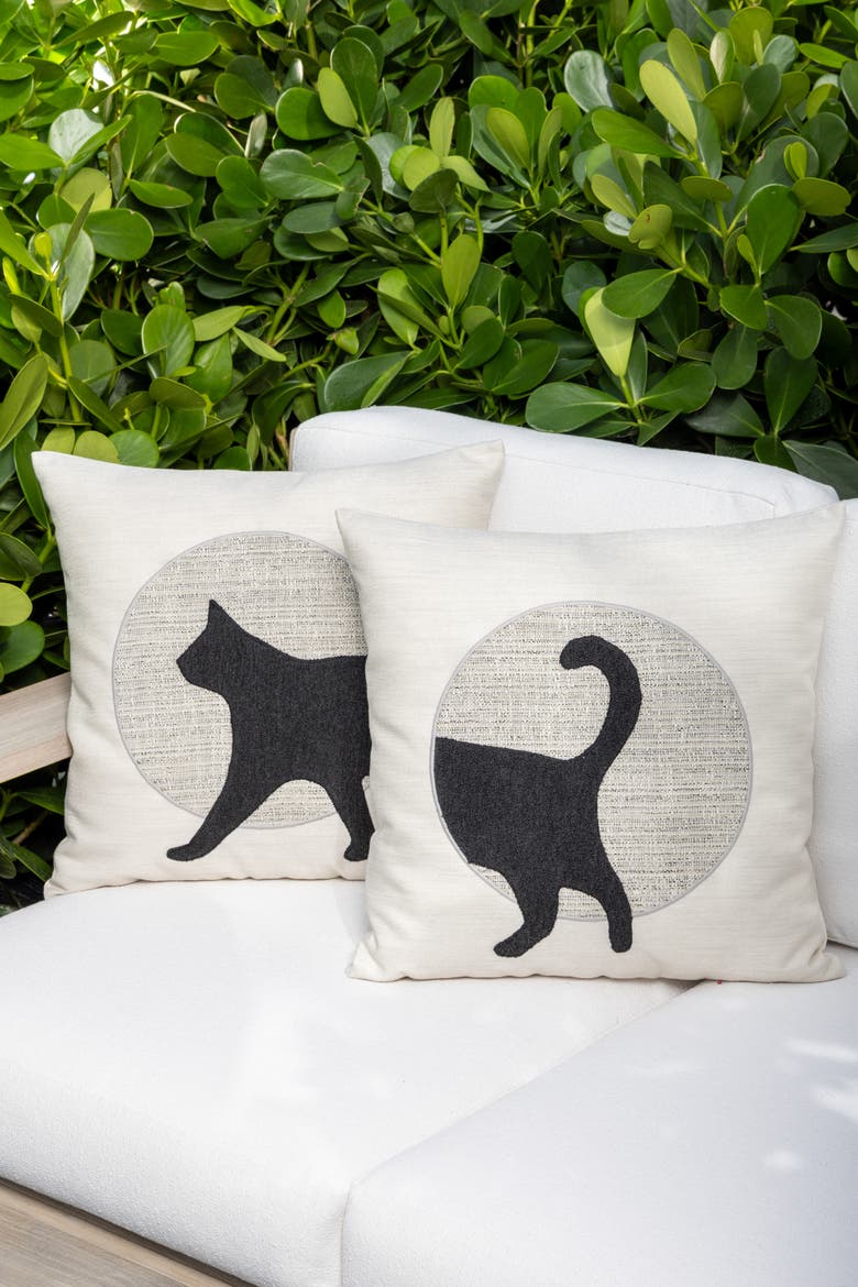 Unconditional Meow (Tail) Handmade Terry Indoor/Outdoor Pillow - SUPPORTS PETS, Alternate, color, Meow (Tail)