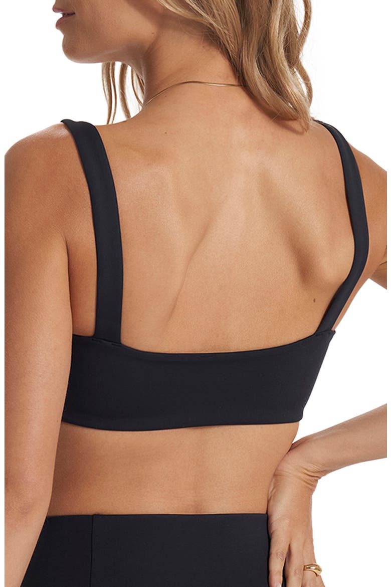 Evolve Square Neck Bra, Alternate, color, BLACK