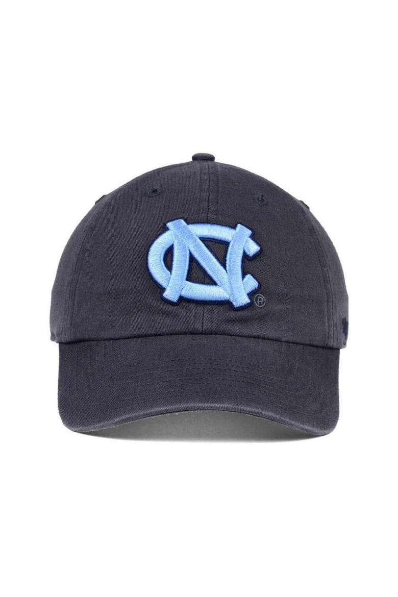 North Carolina Tar Heels '47 Clean Up Adjustable Hat - Charcoal, Alternate, color, Charcoal