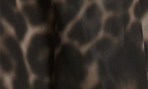 Kobi Halperin Davi Print Tie Neck Top In Animal Print