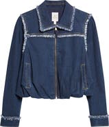 Cinq à Sept Indria Fringe Denim Jacket