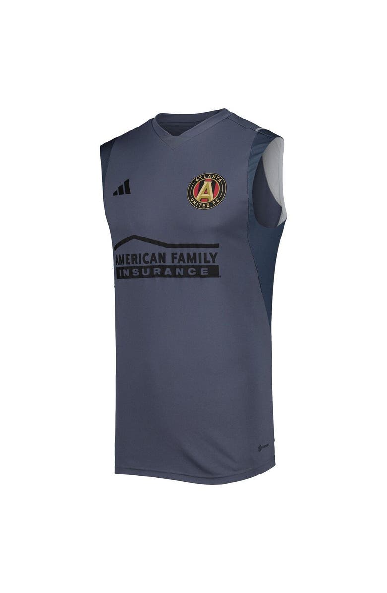 adidas Men's adidas Gray Atlanta United FC 2023 On-Field Sleeveless Training Jersey, Alternate, color, Gray