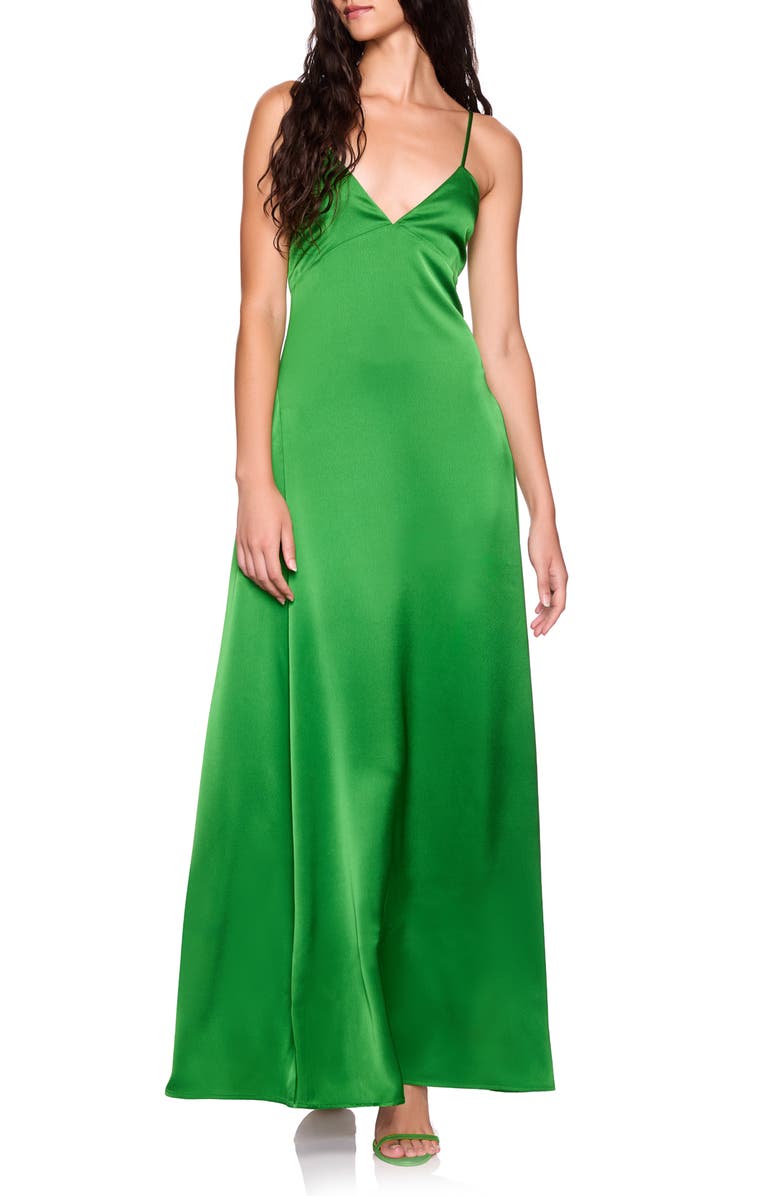 Susana Monaco Satin Slipdress, Main, color, 