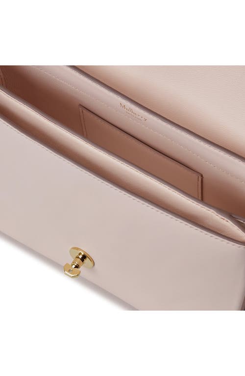 Mulberry Lana High Gloss Leather Top Handle Bag In Blossom Pink