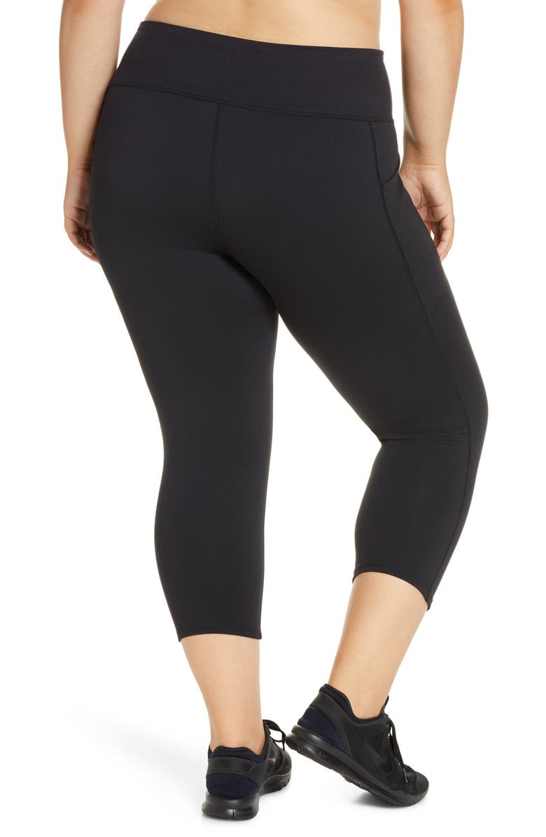 Zella Live In High Waist Pocket Crop Leggings, Alternate, color, 