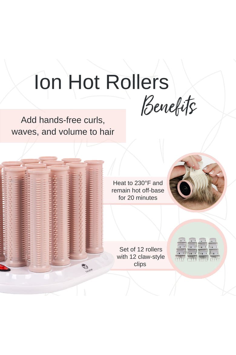 Ion Hot Rollers, Alternate, color, Pink-Short Set