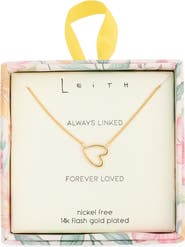 Leith Open Heart Pendant Necklace