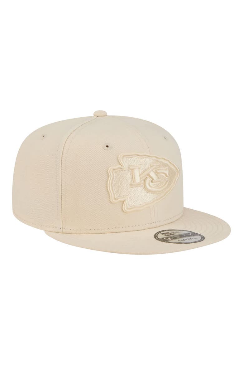 Men's New Era  Cream Kansas City Chiefs Colorpack 9FIFTY Snapback Hat, Alternate, color, Cream