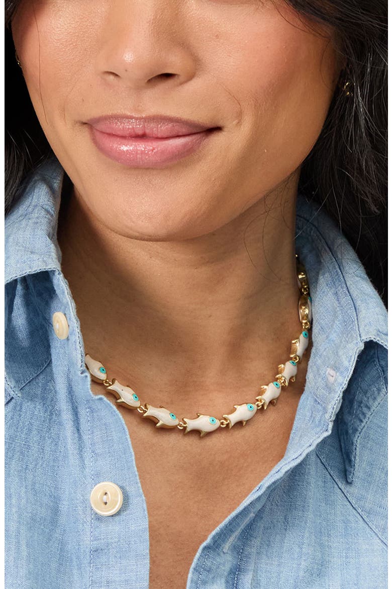 Sardine Necklace, Alternate, color, CREAM