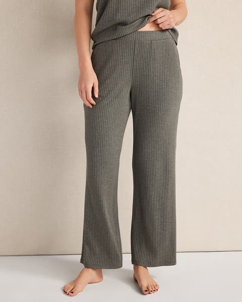 Drapey Rib Knit Pants