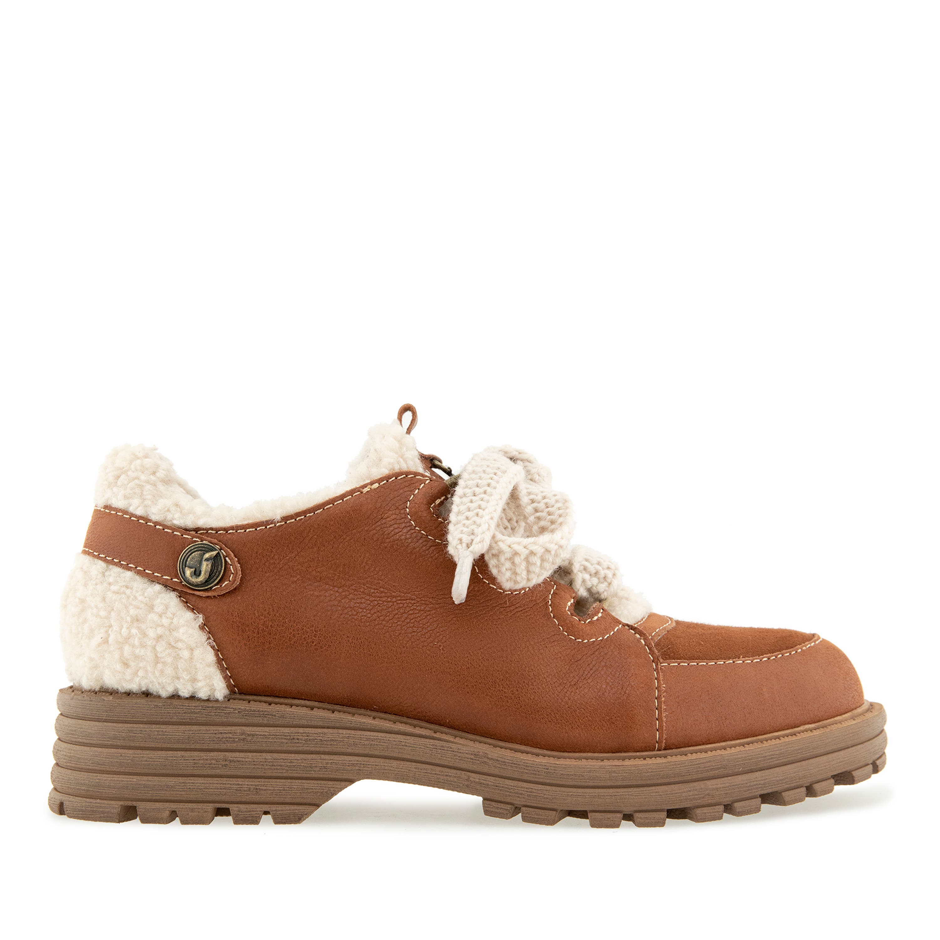 Ivory Closed Casual, Alternate, color, COGNAC
