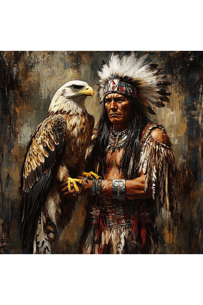 Chief Eagle 1000 piece Jigsaw Puzzle for Adults, Alternate, color, Multicolor