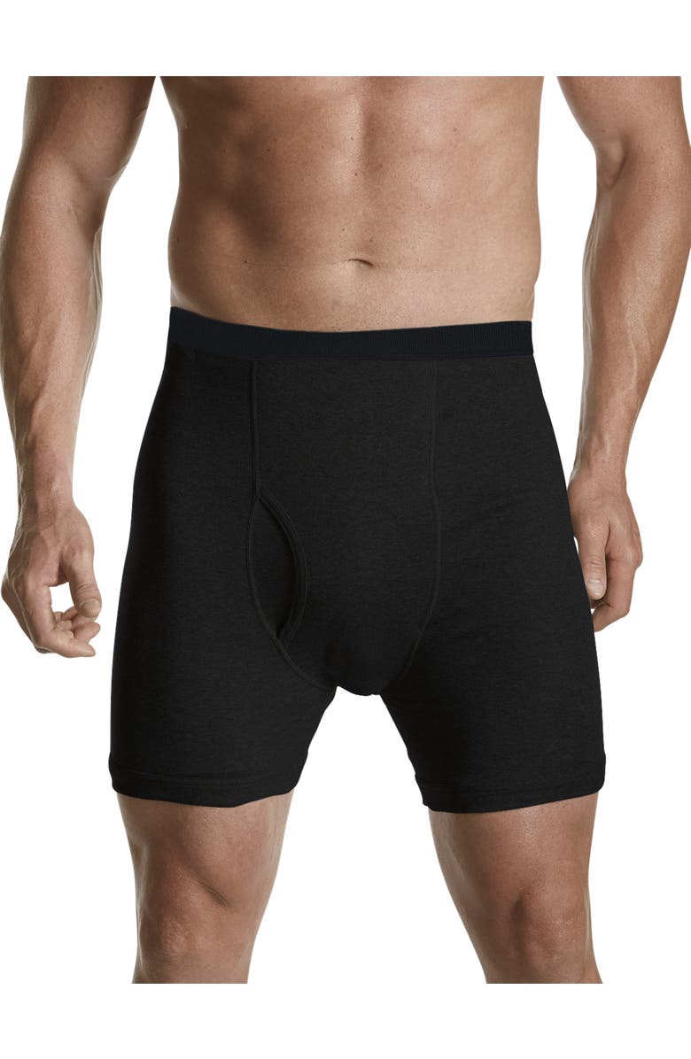 Harbor Bay by DXL 3-pk Boxer Briefs, Alternate, color, Black