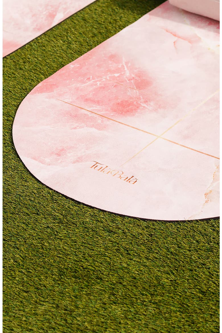 Meraki - Yoga /Pilates Mat - Vegan Suede - Made for Hot Yoga, Alternate, color, Rose Quartz