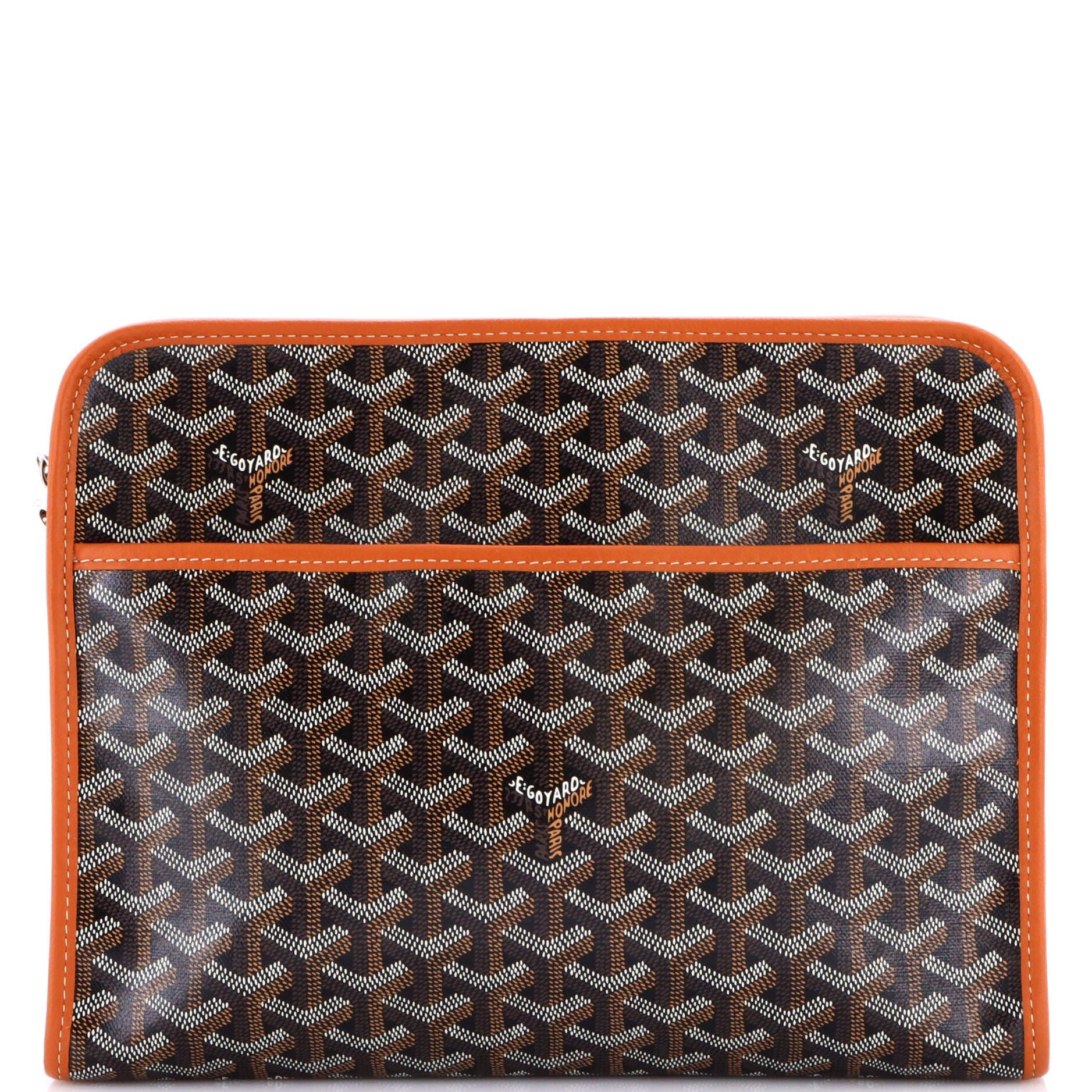 Pre-Owned Goyard Jouvence Toiletry Pouch Coated Canvas GM, Main, color, Black