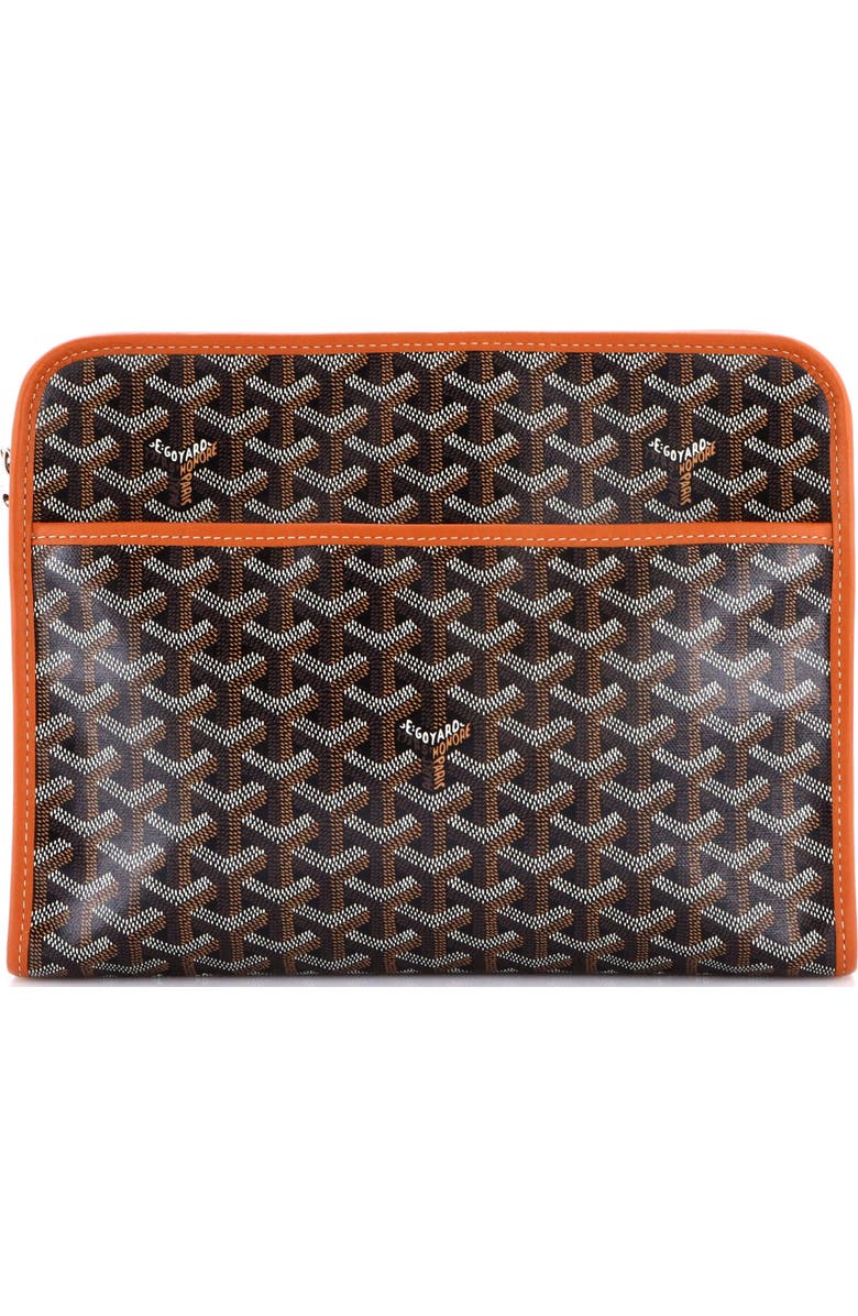 Pre-Owned Goyard Jouvence Toiletry Pouch Coated Canvas GM, Main, color, Black