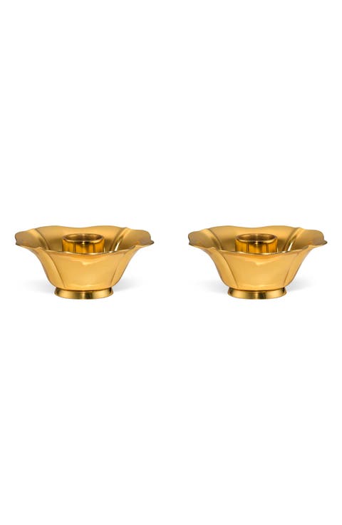 Olivia Set of Two Taper Candleholders