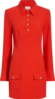 Cinq à Sept Lea Long Sleeve Mini Shirtdress