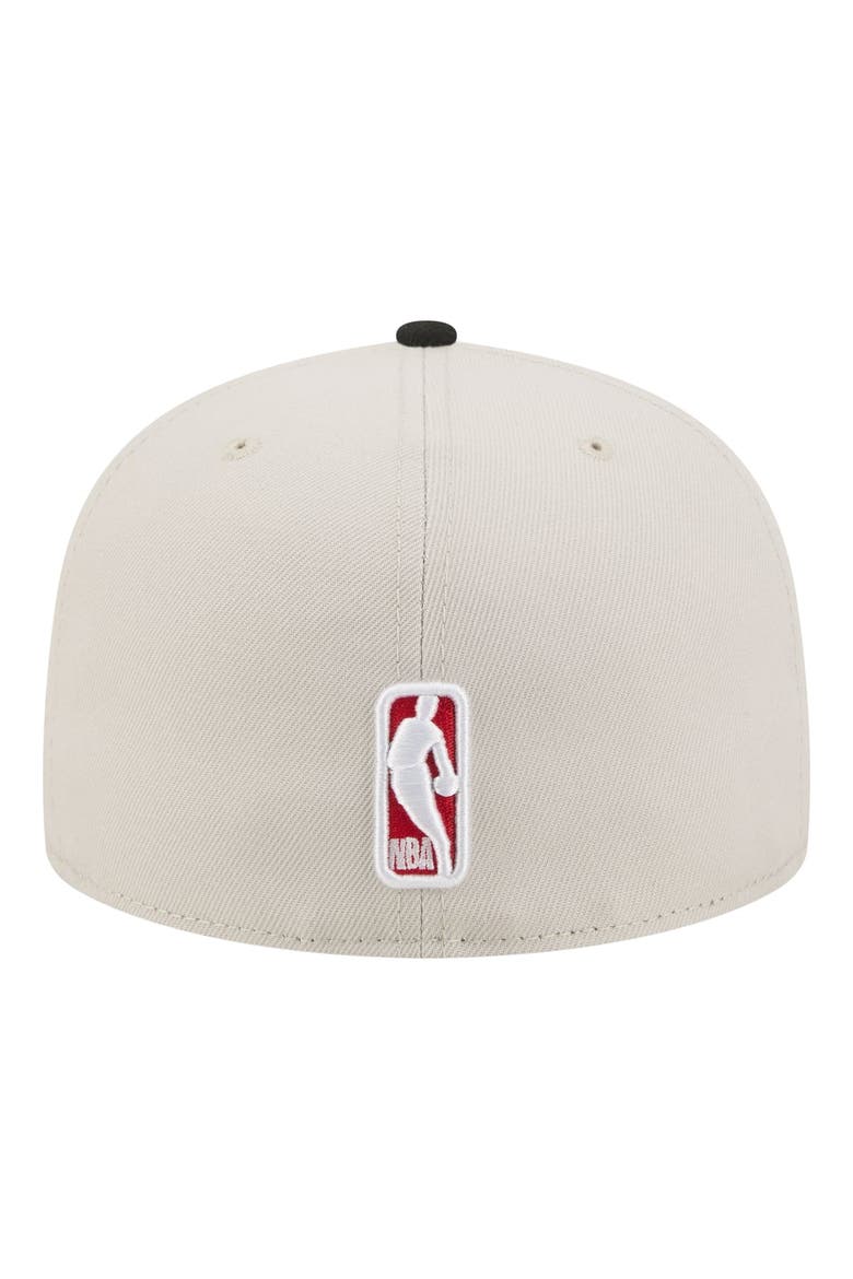 Men's New Era  Tan/Black Chicago Bulls Localized City Icon 59FIFTY Fitted Hat, Alternate, color, Tan