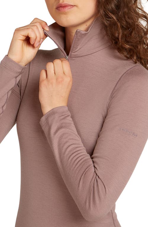 Icebreaker 200 Oasis Merino Wool Half Zip Pullover In Pink