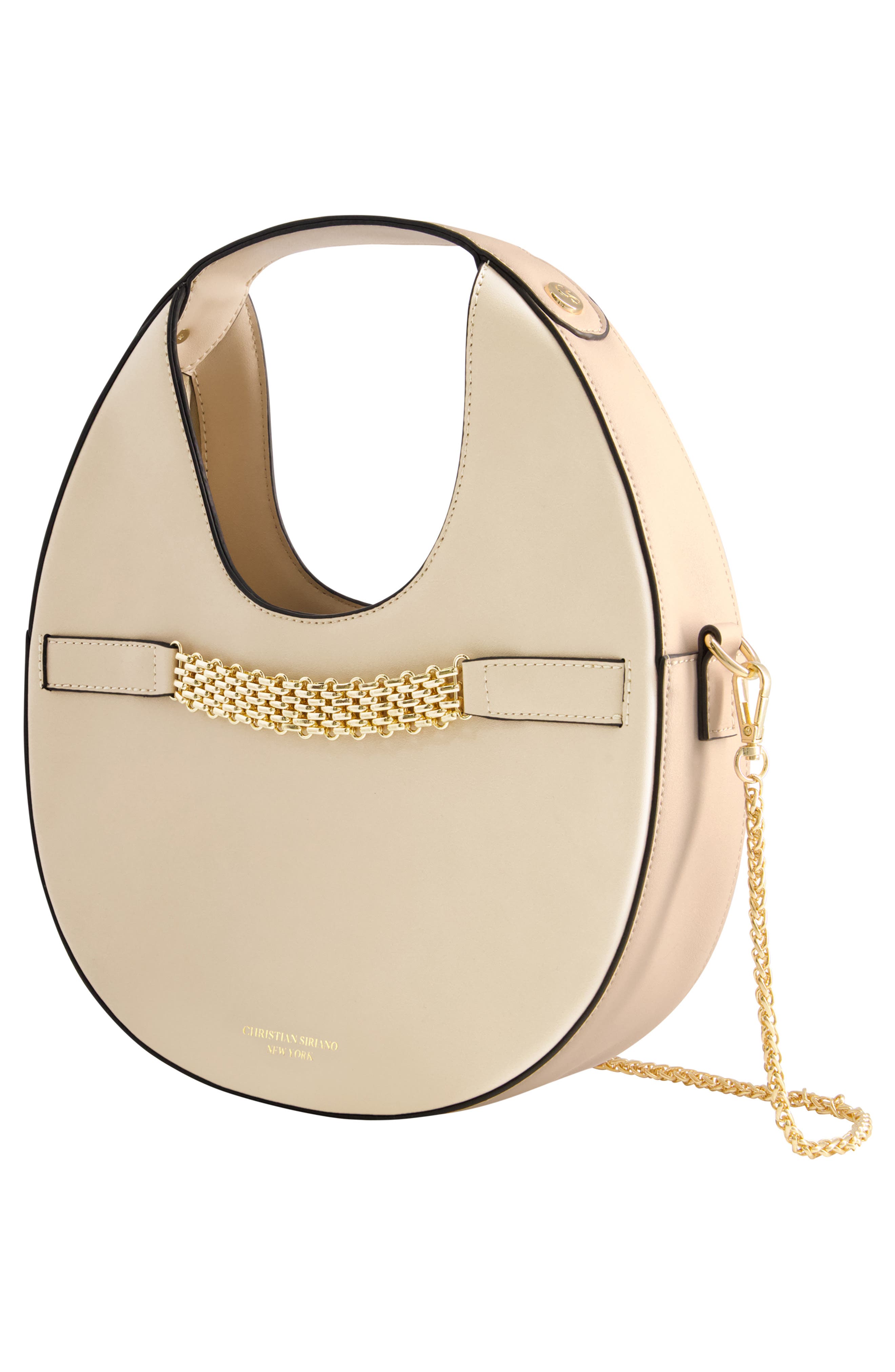 Christian Siriano Round Chain Strap Bag, Alternate, color, 