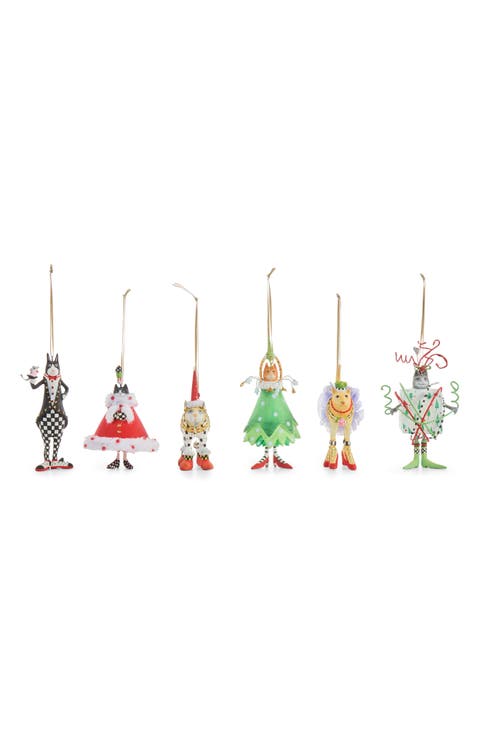 Patience Brewster Set of 6 Mini Cat Ornaments