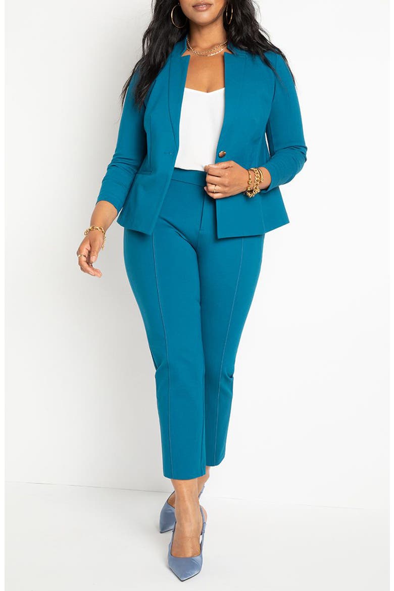 The Ultimate Stretch One Button Blazer, Alternate, color, MOROCCAN BLUE
