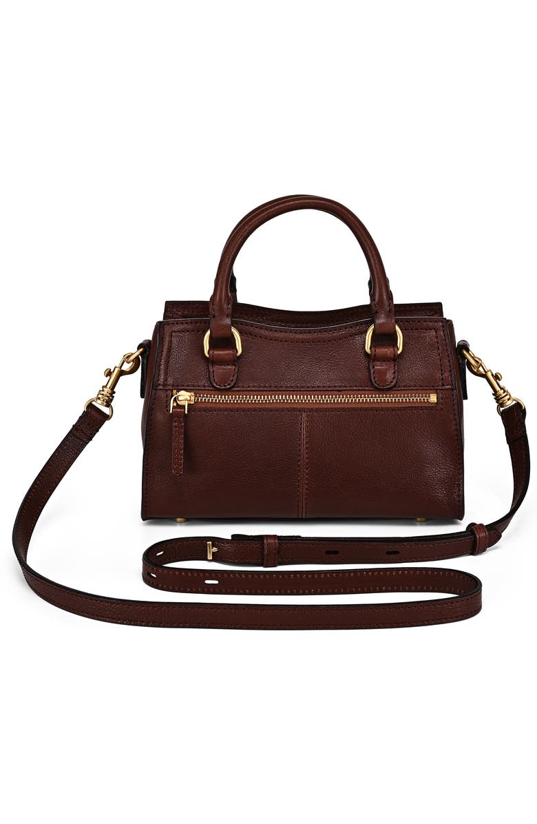 OLD TREND Lockwood Genuine Leather Compact Structured Satchel, Alternate, color, Brown