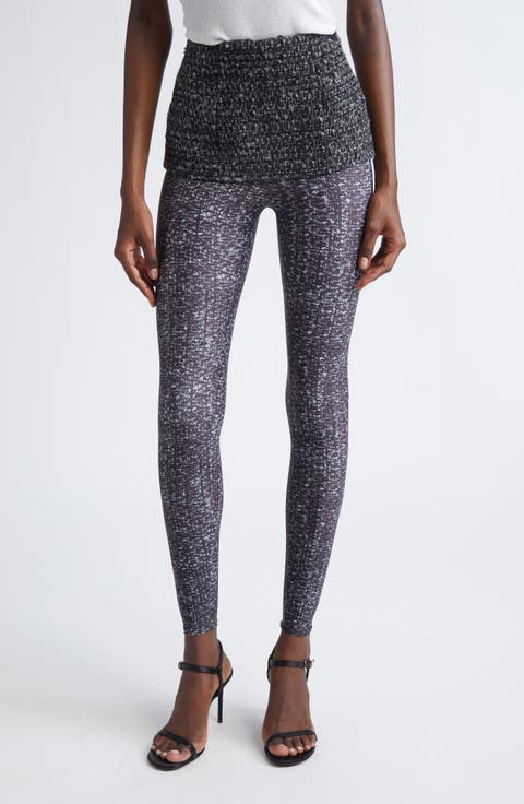 P-Hour Bouclé Skirt with Trompe l'Oeil Leggings