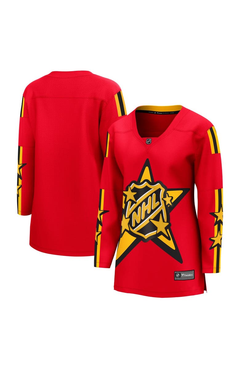 FANATICS Women's Fanatics Branded  Red 2024 NHL All-Star Game Breakaway Jersey, Main, color, 