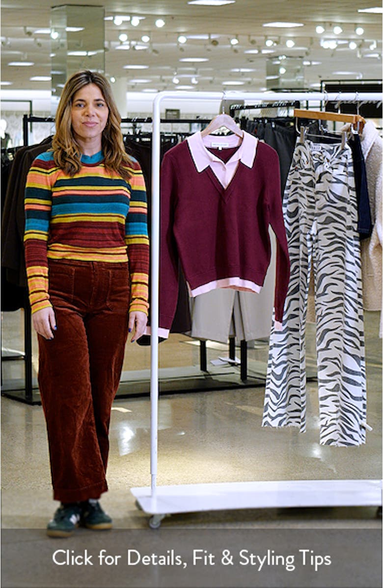 Layered Collar V-neck Sweater, sales video thumbnail