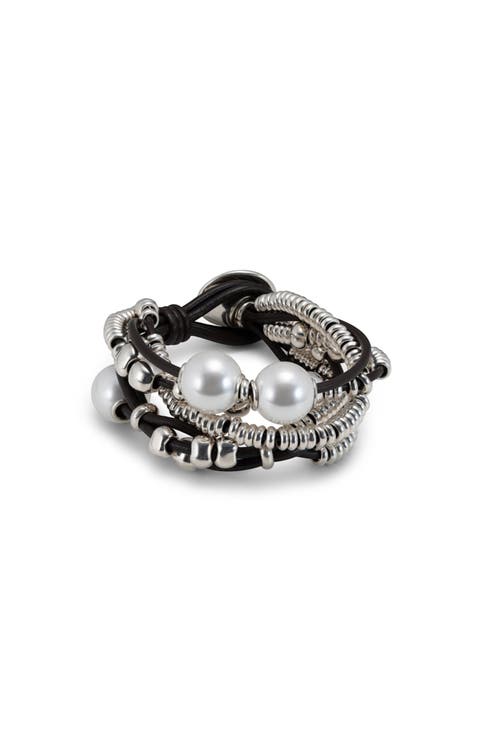 Smooth Leather Loop Bracelet