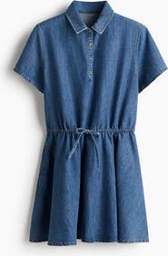 H&M Drawstring-waist Denim Dress
