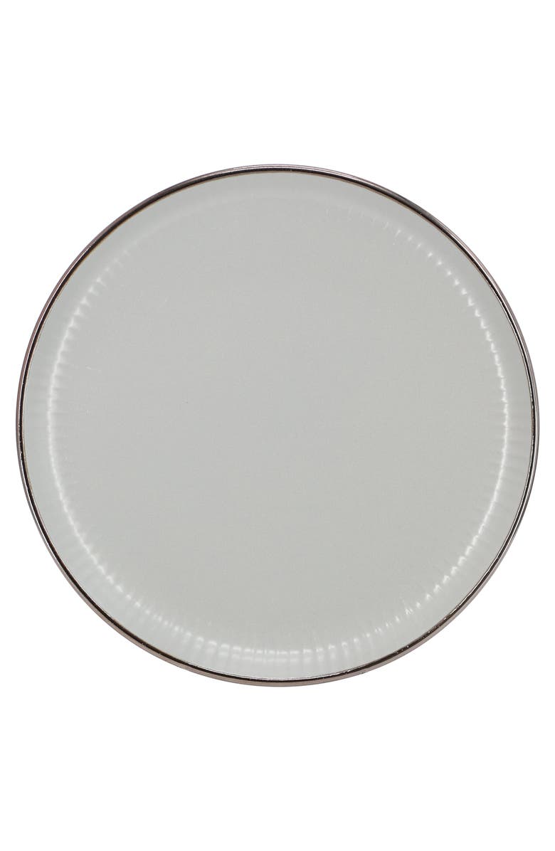 Elama Leo 16 Piece Stoneware Dinnerware Set, Alternate, color, Grey