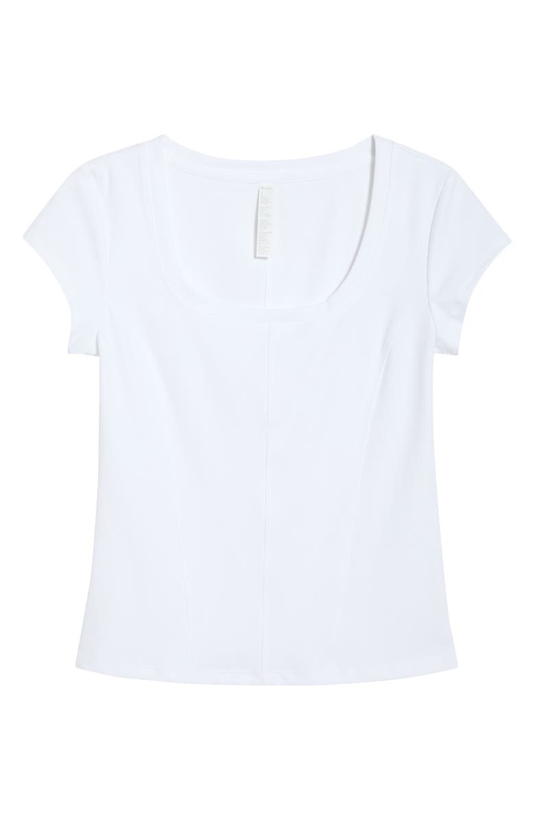 Zella Seamed Rib Top, Main, color, White