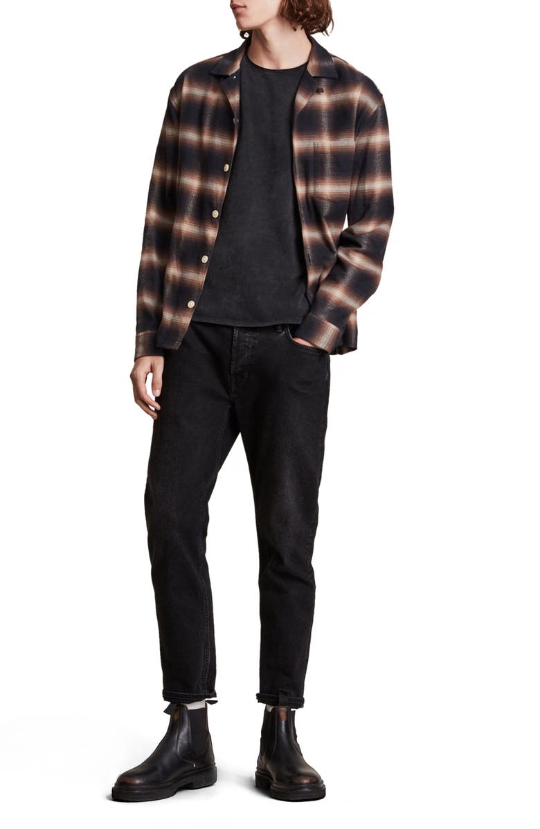 AllSaints Bodega Solid Crewneck T-Shirt, Alternate, color, 