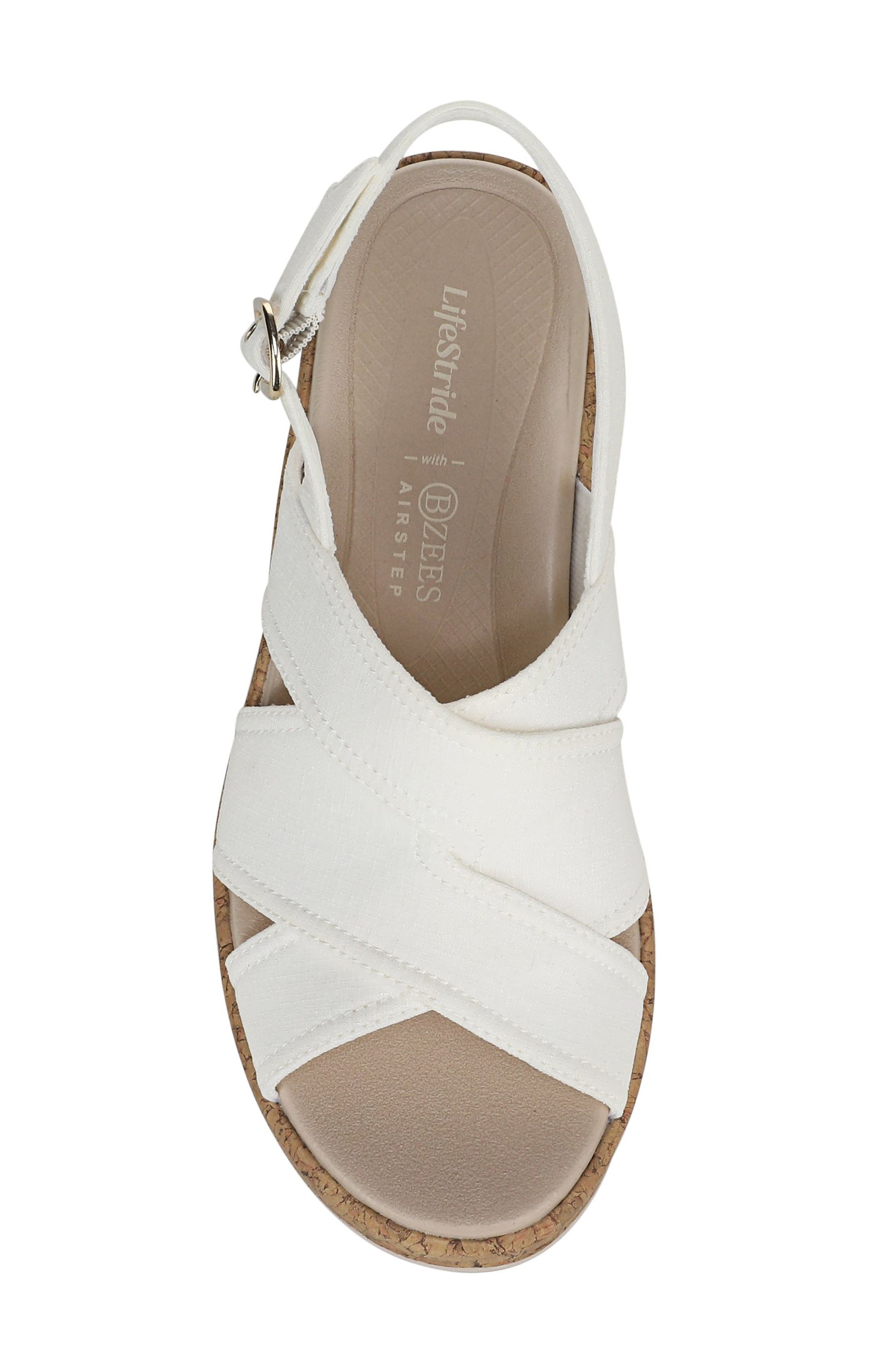 Rye Slingback Sandal - Wide Widths Available, Alternate, color, WHITE