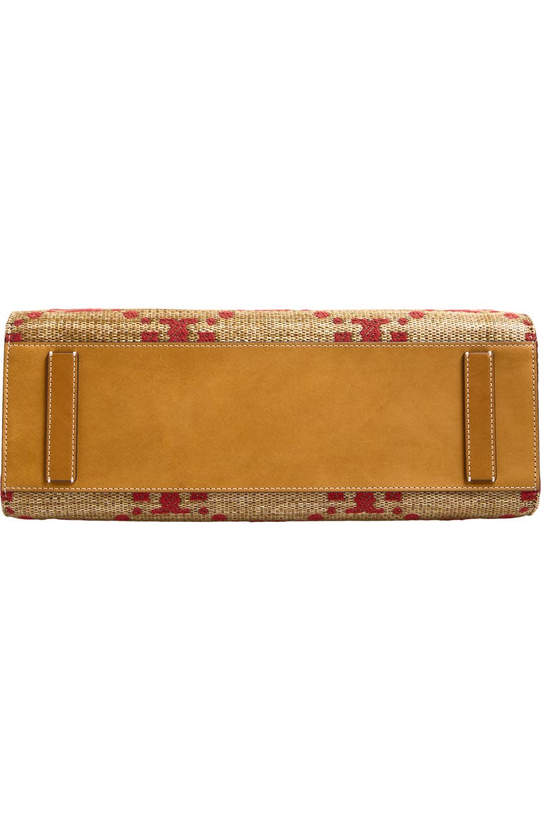 Tory Burch T Monogram Woven Tote, Alternate, color, Natural