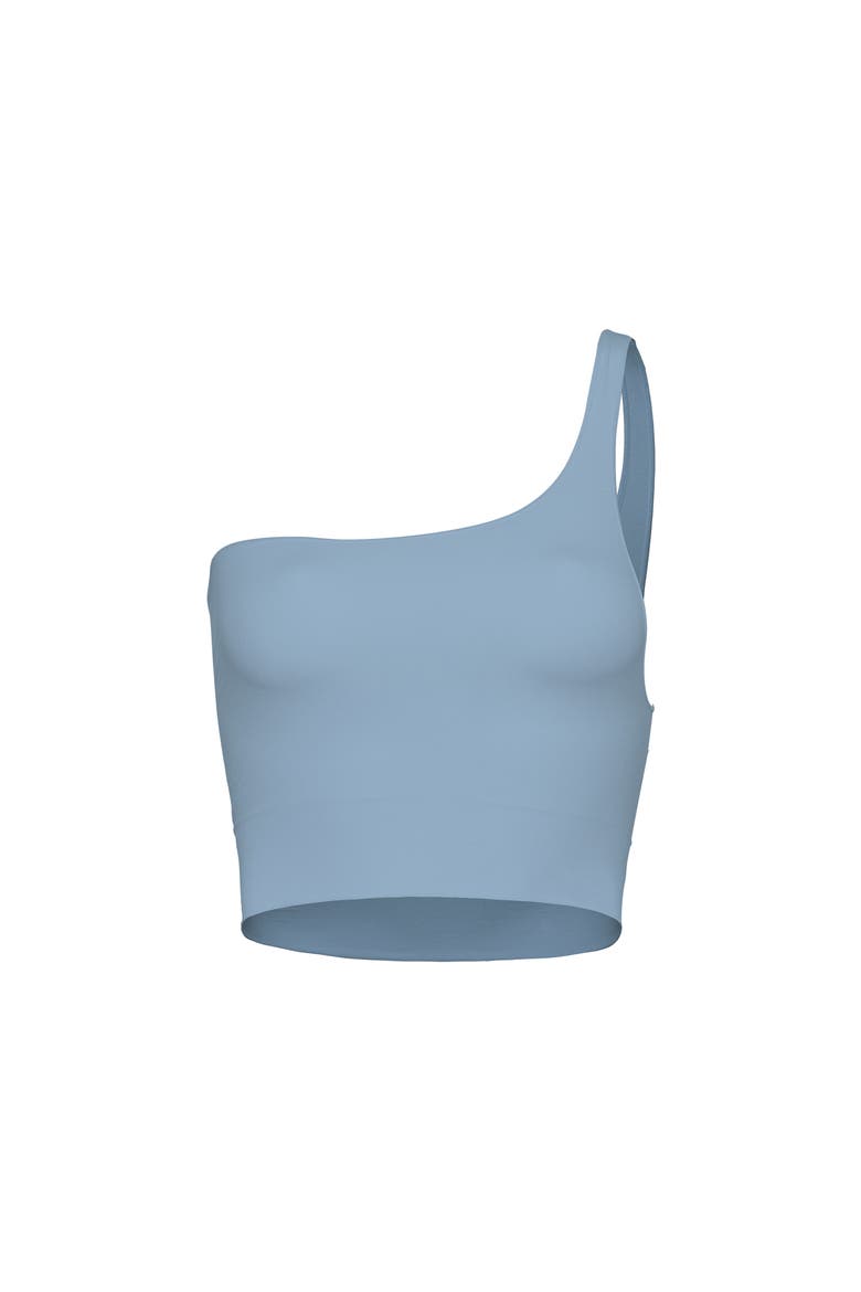 Seamless Smooth One Shoulder Top, Alternate, color, Grey jeans