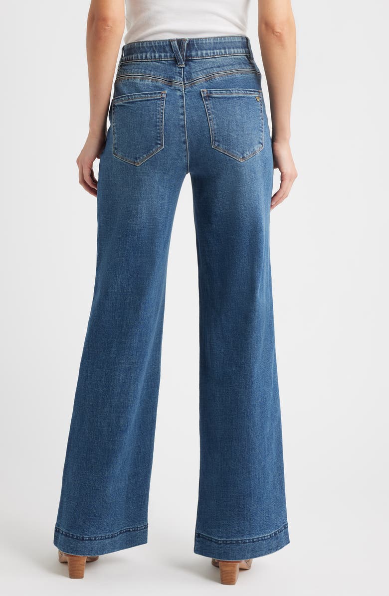 Wit & Wisdom Gracie 'Ab'Solution Skyrise Wide Leg Jeans, Alternate, color, Mid Blue