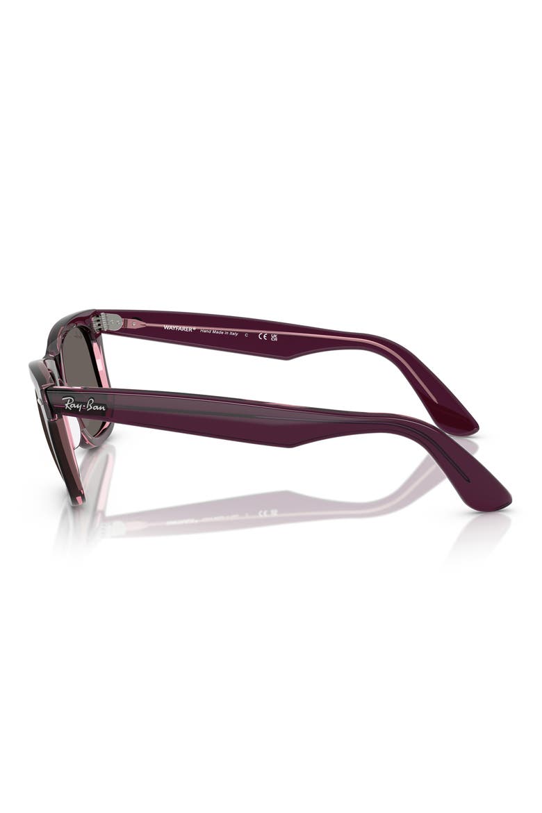 Classic Wayfarer 50mm Sunglasses, Alternate, color, VIOLET PINK / DARK GREY
