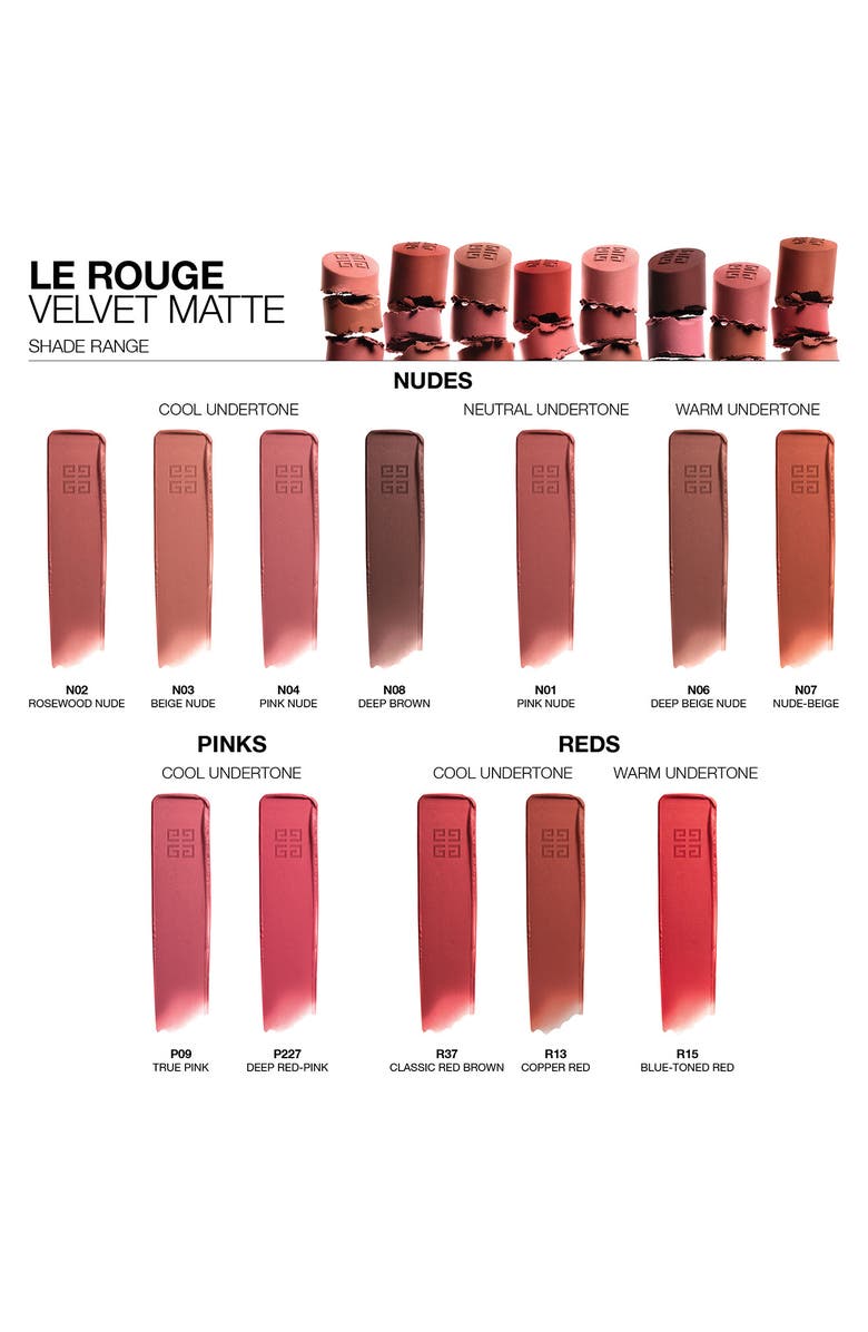 Givenchy Le Rouge Velvet Matte Long-Lasting Lipstick, Alternate, color, 08 Masculine Feminine