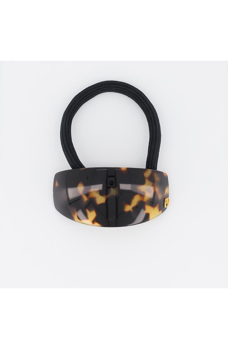 Alexandre de Paris Pont Marie Acetate Ponytail Holder, Main, color, Brown