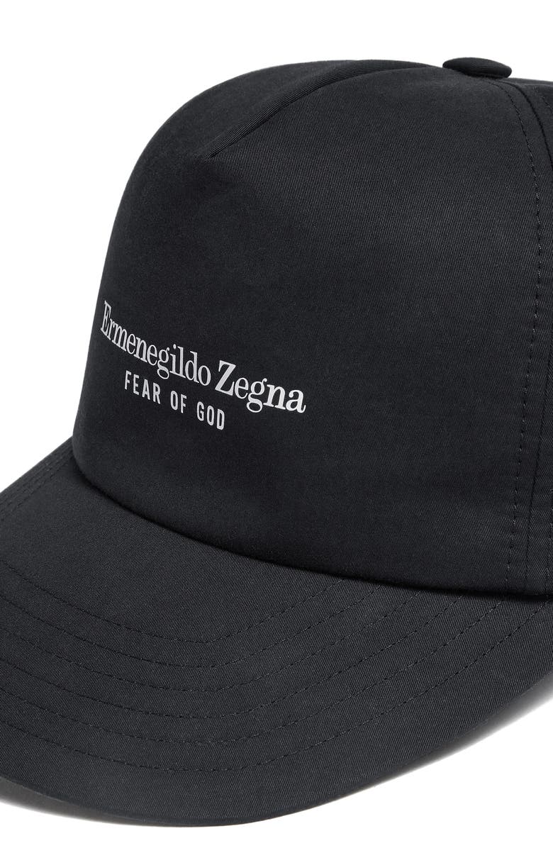 Fear of God x Ermenegildo Zegna Fear of God x Zegna Logo Cotton Baseball Cap, Alternate, color,