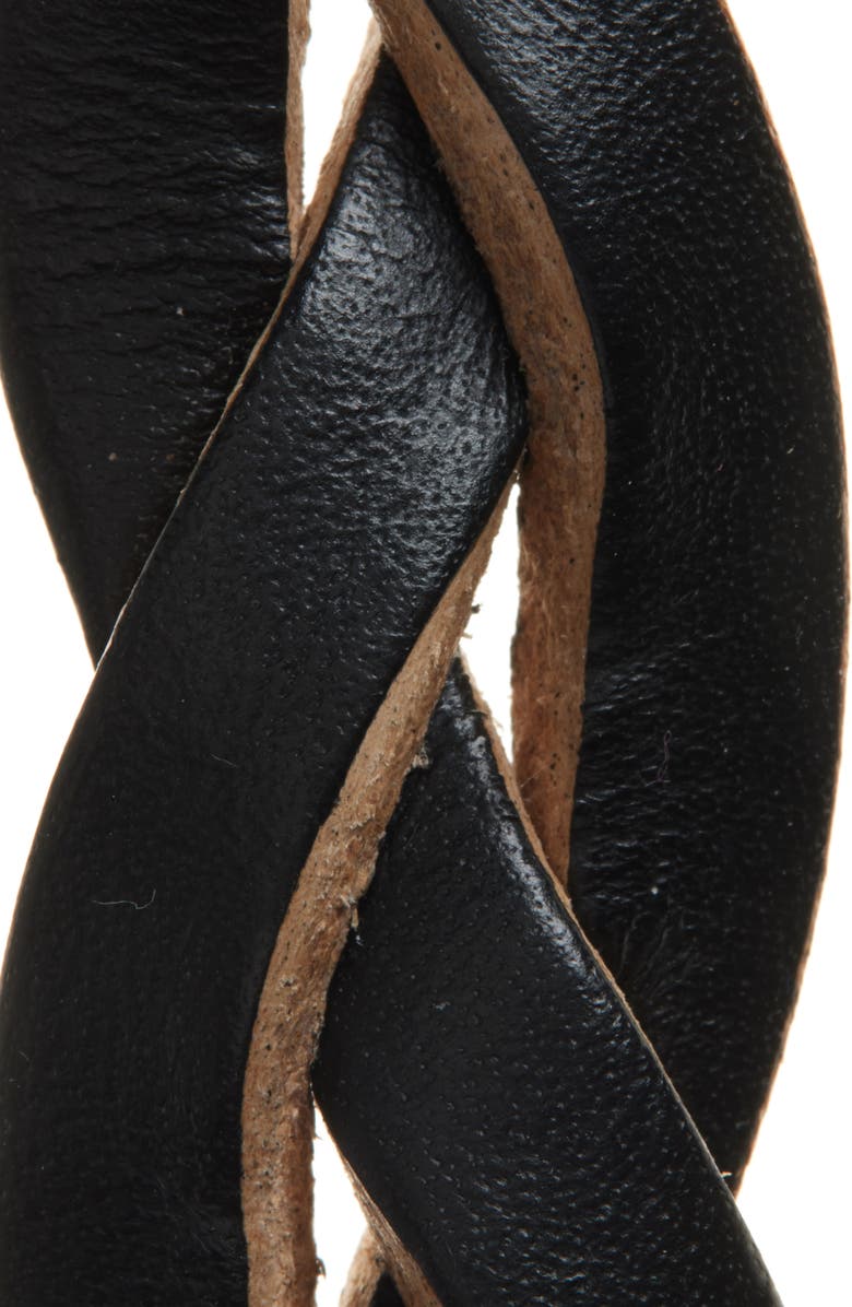 OUR LEGACY Braided Leather Belt, Alternate, color, Black Leather