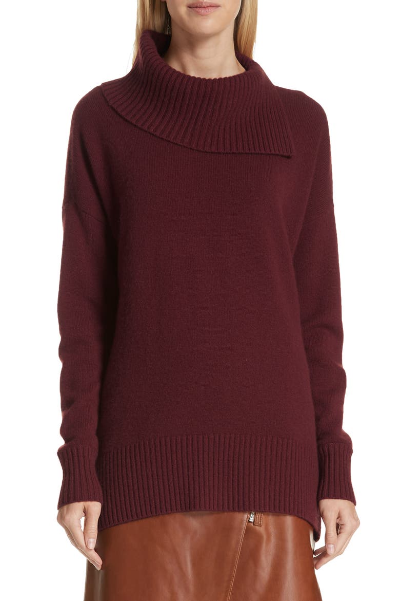 Cashmere Pullover, Main, color, BURGUNDY FIG