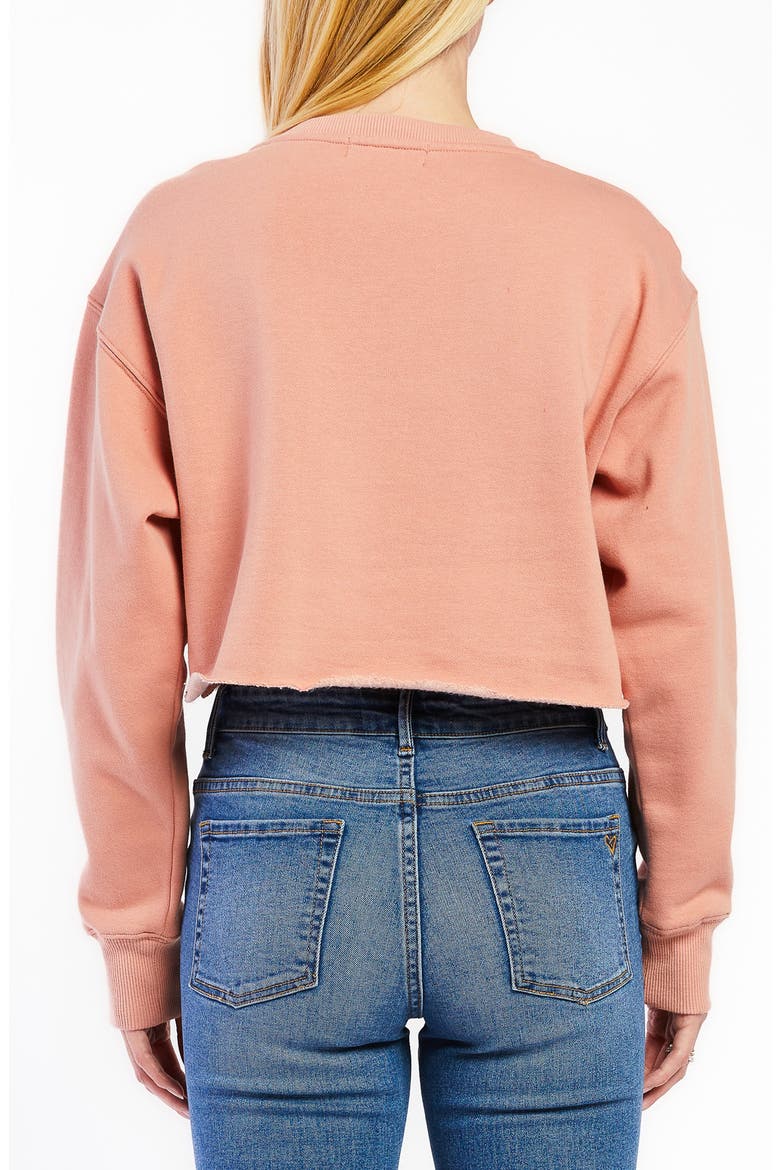 Maverick Crop Sweatshirt, Alternate, color, CAMO BROWN