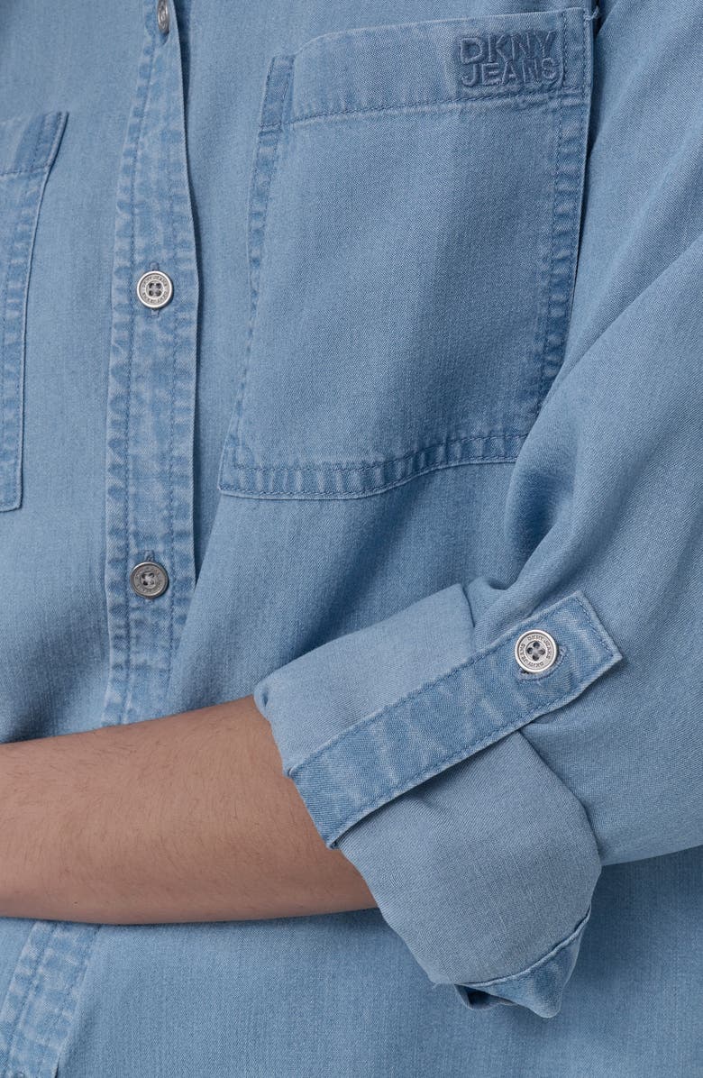 Denim Button-Up Shirt