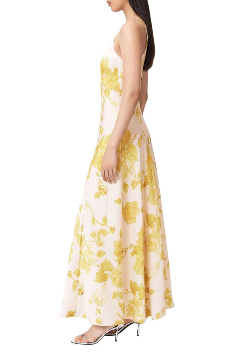 Irina Floral Maxi Slipdress, Alternate, color, FLEURZ YELLOW
